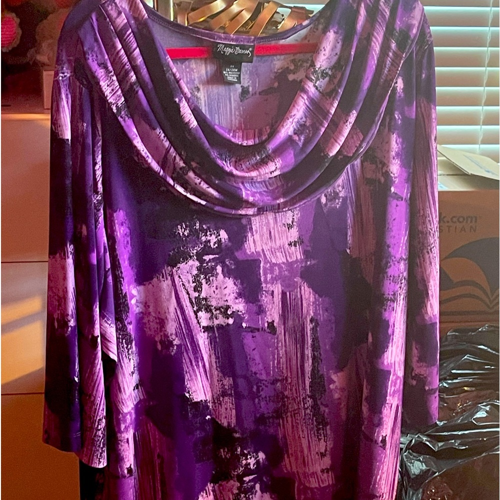 Dressy purple top